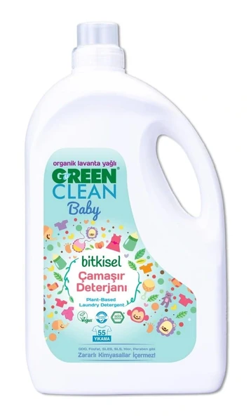 Nessiworld Green Clean Baby Bitkisel Çamaşır Deterjanı 2750 ml (55 Yıkama) ürün görseli 1