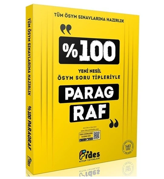 Fides Tyt Ayt Paragraf %100 Soru Bankası