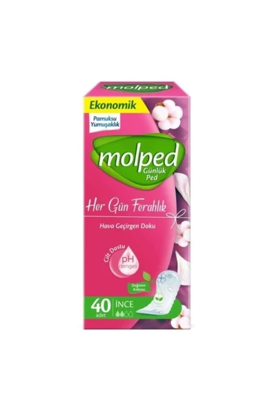 Nessiworld Molped Her Gün Ferahlık Ped Eko 40 Adet ürün görseli