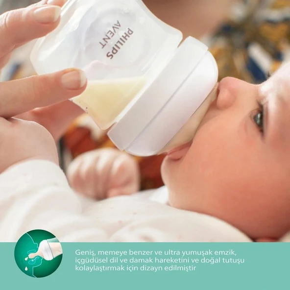 Nessiworld   Avent Doğal Tepkili Natural Response Cam Biberon 240 ml 1+ Ay - Resim 4