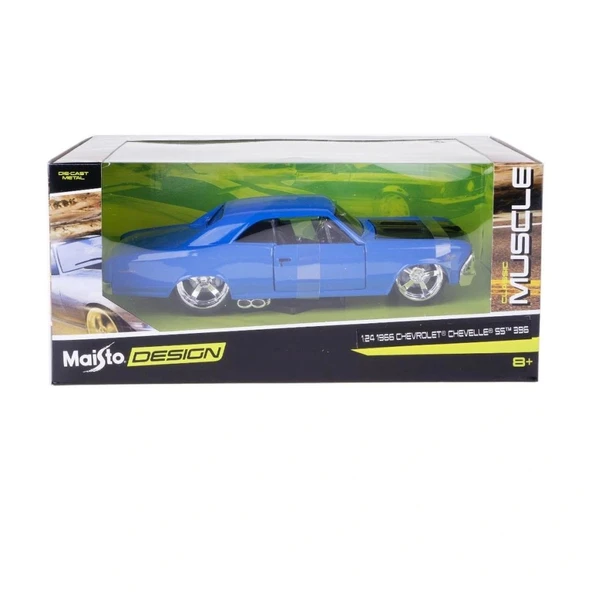 Nessiworld MAY 31333 1:24 1966 Chevrolet Chevelle SS 396 Model Araba -Necotoys - 5