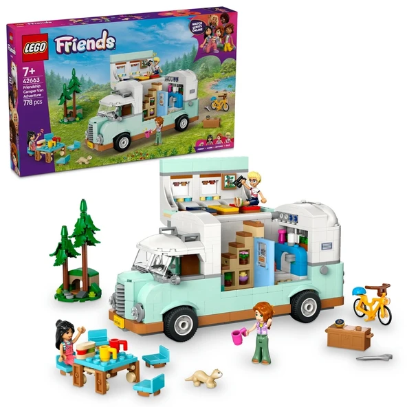 LEGO Friends Arkadaşlık Karavan Macerası Rol Yapma Yapım Seti 42663 ürün görseli 1