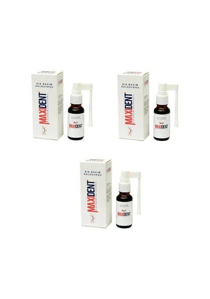 Maxident Diş Bakım Solüsyonu 20 Ml 3 Adet