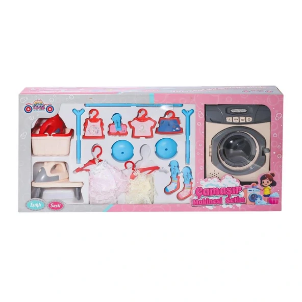 Nessiworld 40258 Sesli ve Işıklı Çamaşır Makinesi Seti -Ayatoys - 2