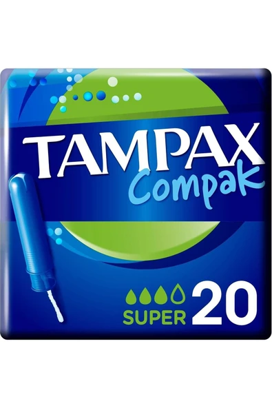Tampax Compak Tampon Süper 20'li