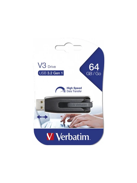 Verbatim Pws-121 64 Gb Usb 3.2 V3 Flash Bellek Siyah - 3