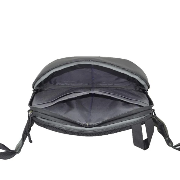 ÇÇS Multifonksiyonel Çift Gözlü Körüklü Su Geçirmez Bel Çantası Yeşil - Resim 9