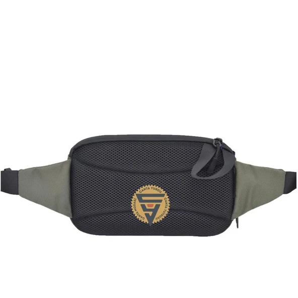 ÇÇS Multifonksiyonel Çift Gözlü Körüklü Su Geçirmez Bel Çantası Yeşil - Resim 4