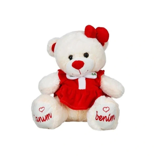 Nessiworld 8331 Canım Benim Elbiseli Peluş Ayı -Sunman - 4