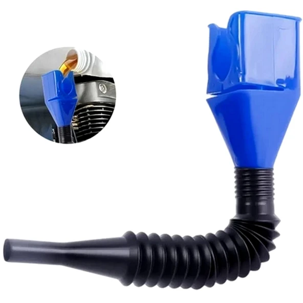 Araç Yağ Benzin Doldurma Hunisi Açılabilir Yer Kaplamaz Yağ Benzin Dökme Aparatı 1 Adet - 5