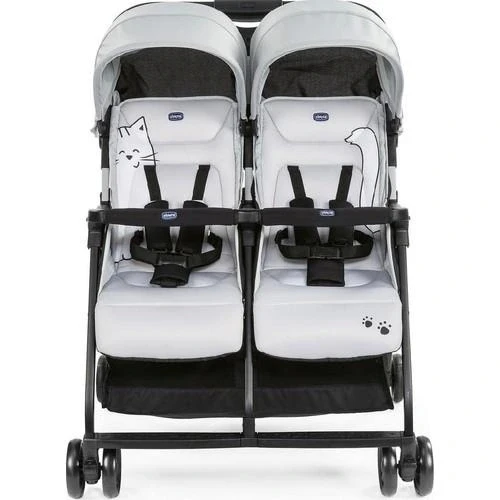 Nessiworld Chicco Ohlala Twin İkiz Bebek Arabası Silver - 2