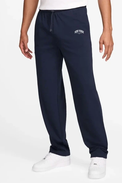 Erkek Regular Fit New York Baskılı İnce Eşofman Altı SPR25EA01 - Resim 3