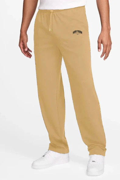 Erkek Regular Fit New York Baskılı İnce Eşofman Altı SPR25EA01 - Resim 9