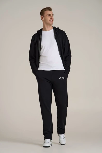 Süperlife Erkek Regular Fit New York Baskılı İnce Eşofman Altı SPR25EA01