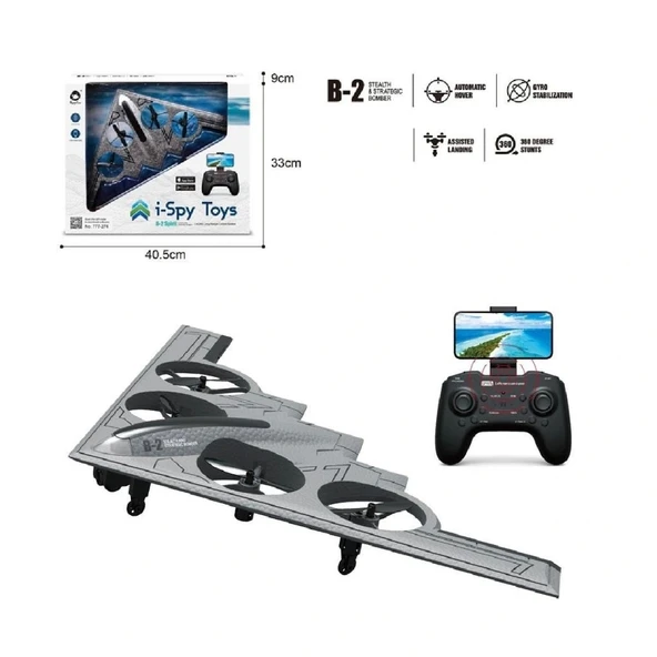 Nessiworld GL-777-275 Uzaktan Kumandalı Full Fonksiyon 2.4G Şarjlı Kameralı Quadcopter İha - 2