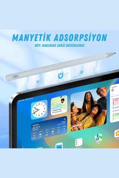 Casper S40 - L40 Tablet Uyumlu Eğime Göre Çizgi Kalınlığı Değişen Şarjlı Dokunmatik Kalem - 2