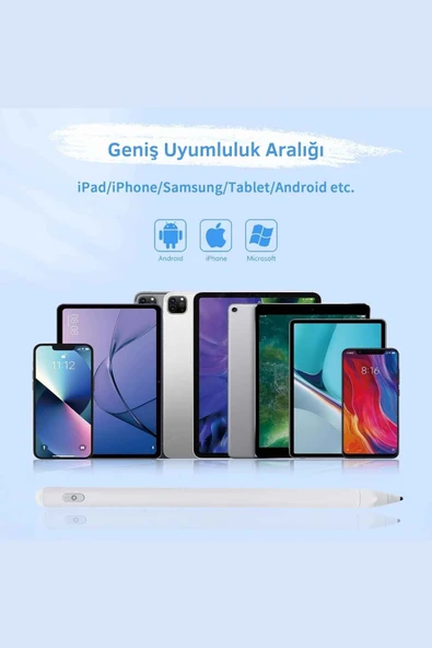 Casper S40 - L40 Tablet Uyumlu Eğime Göre Çizgi Kalınlığı Değişen Şarjlı Dokunmatik Kalem - 4