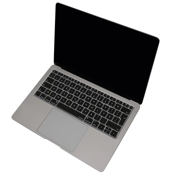 F Klavye Macbook Air M1 13inç Kılıfı TouchID'li DaktiloTip A2337 A2179 A1932 ile Uyumlu - 5