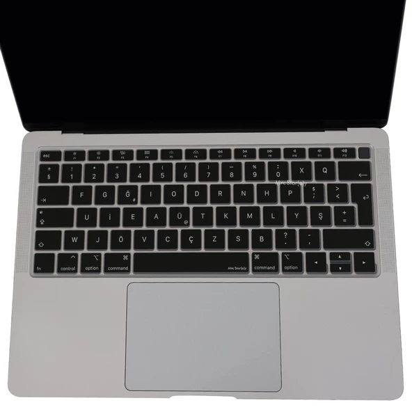 F Klavye Macbook Air M1 13inç Kılıfı TouchID'li DaktiloTip A2337 A2179 A1932 ile Uyumlu - 3