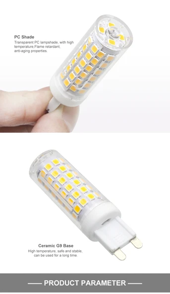5 ADET G9 LED AMPÜL 10 WATT 88 LED,Lİ ( BEYAZ IŞIK ) - 4