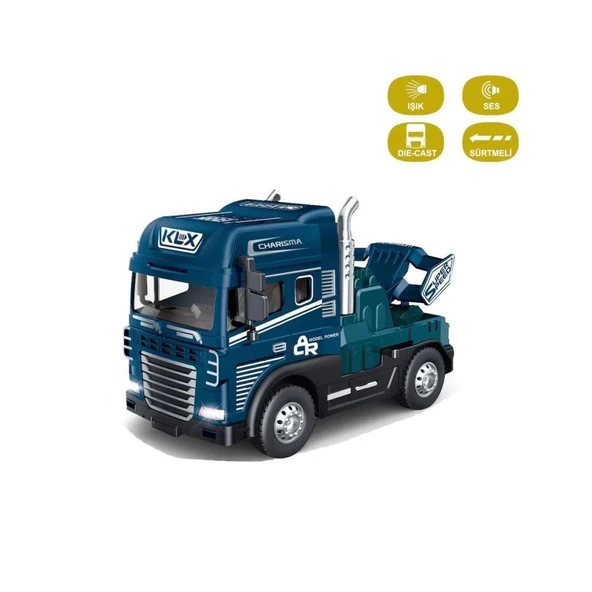 Nessiworld KLX800-247 Sürtmeli Işıklı Müzikli 1:24 Çekici (Tır Kafası) - Resim 5