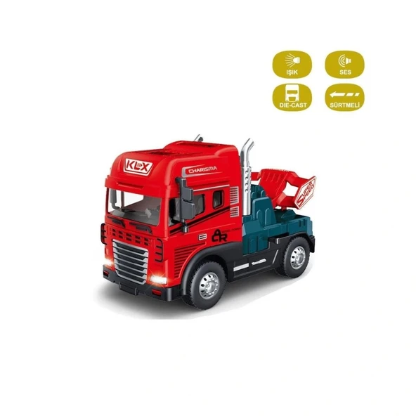 Nessiworld KLX600-345 Sürtmeli Işıklı Müzikli 1:24 Çekici (Tır Kafası) - 2