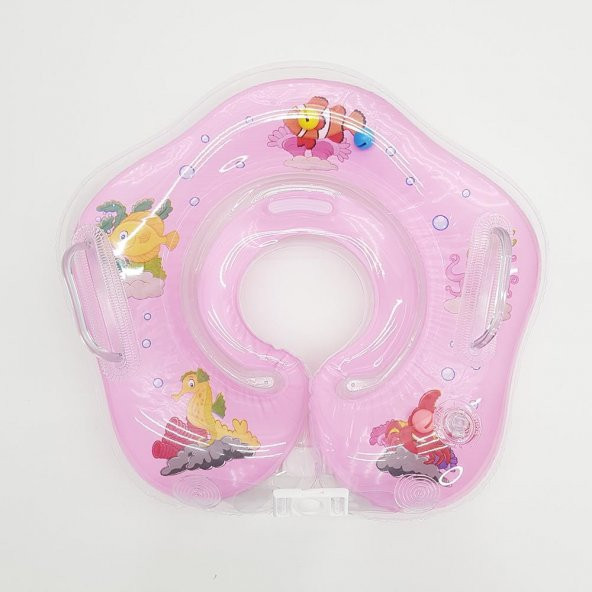 Bebek Yüzme Havuz Boyun Simidi - Pembe - 2