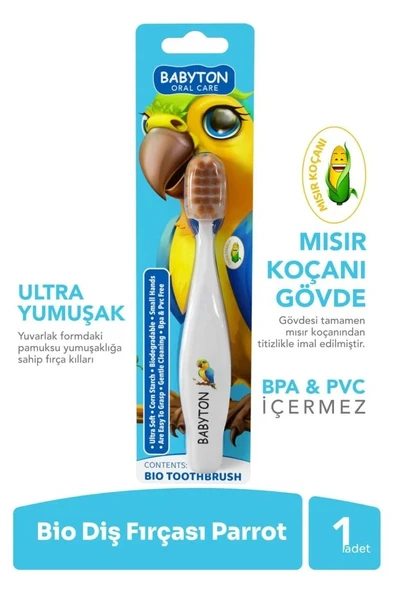 Nessiworld Nessiworld Babyton Bio Ultra Yumuşak Çocuk Diş Fırçası Papağan - 2
