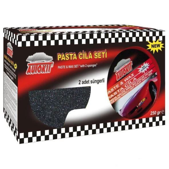 Autokit Süngerli Pasta Cila Seti 2li