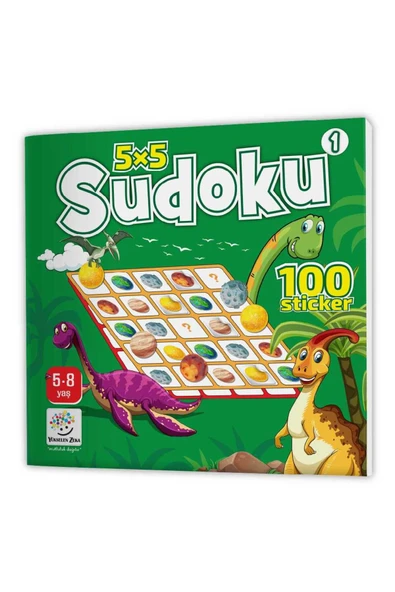 Stickerli Sudoku Serisi (5-8 Yaş) - Dikkat Geliştiren Bulmacalar - 3
