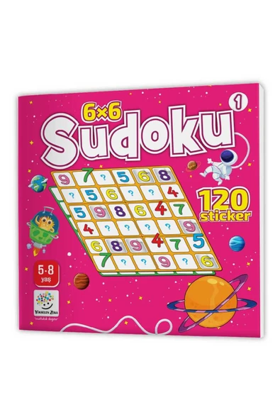 Stickerli Sudoku Serisi (5-8 Yaş) - Dikkat Geliştiren Bulmacalar - 2
