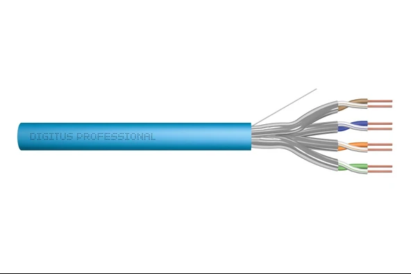 Digitus Category 6A (Cat. 6A) U-FTP Data Kablosu
500 MHz
LSZH (Low Smoke Zero Halogen)
AWG 23/1
Mavi renk
500 metrelik rulolarda