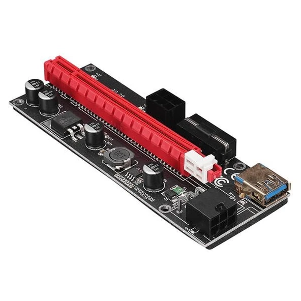 S-link SL-XE19 PCI-E 1x to 16x Sata 6pin Bitcoin Riser Versiyon 09S Ekran Kartı Yükseltici