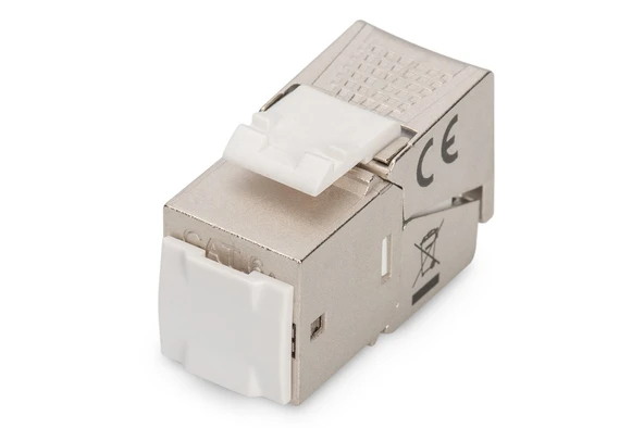 Digitus CAT 6A Keystone Jack, 10GBase-T, 500 MHz, zırhlı/shielded, Aletsiz Sonlandırılabilir
Digitus CAT 6A Keystone Jack, shielded tool free connection