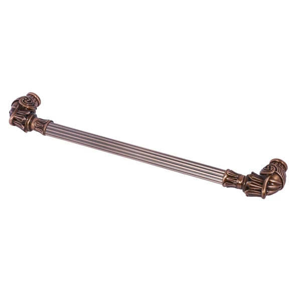 Alyans Çizgili Çekmece Dolap Kapak Kulpu Kulbu 224 mm Rustik Metal Kulp - Resim 3