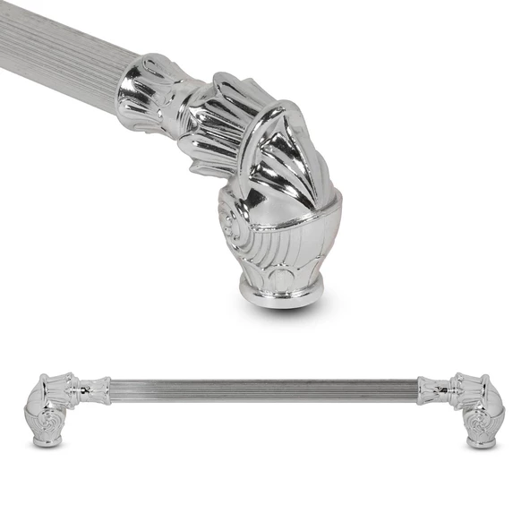 Alyans Çizgili Çekmece Dolap Kapak Kulpu Kulbu 224 mm Rustik Metal Kulp - Resim 11