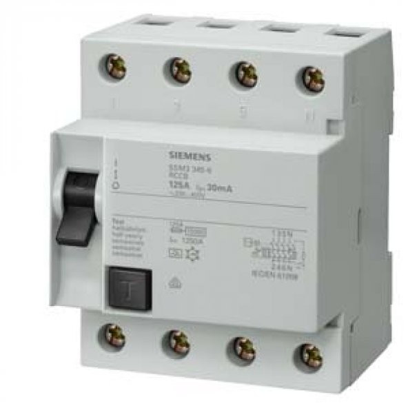 Siemens,5Sv5342-6,A Tipi Kaçak Akım Koruma Rölesi 25A 400V 30Ma
