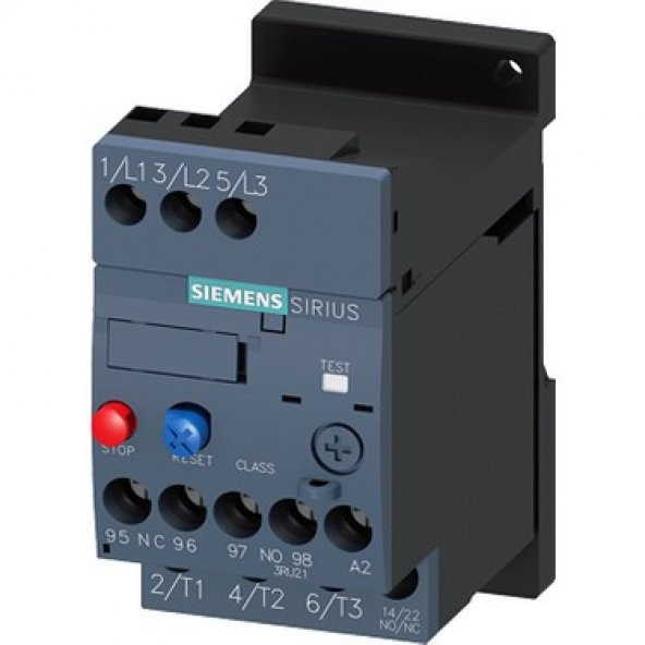Siemens,3RU2 Termik Röle FAZ KORUMALI 1NO+1NC,3RU2116-1AB1