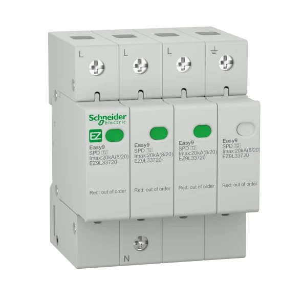 Schneider,Aşırı Gerilim Koruyucu 3P-N 20kA,Parafadur,EZ9L33720