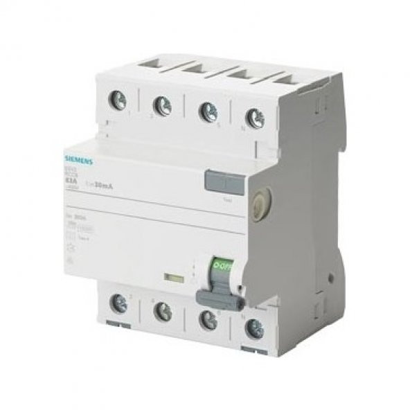 SIEMENS 5SV3646-6 Kaçak Akım Rölesi 63A 300mA 230V 3Faz