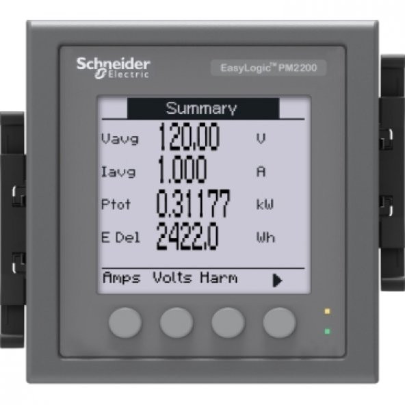 Schneıder,Pm2220 Lcd Rs485 Min/Max Rtc 15Th Harmonik  Metsepm2220