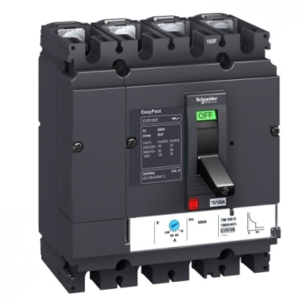 Schneıder,Cvs100B Tm80D 4P3D  Devre Kesici Lv510316