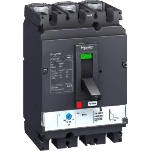Schneıder,Cvs 56-80A Termik Manyetik Şalter 25Ka Lv510306