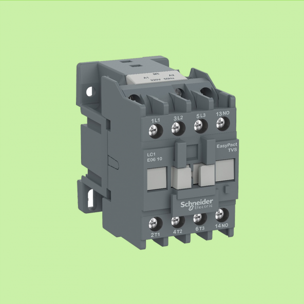 Schneider Lc1E1210M5, Easypact Kontaktör, 12Amper, 5.5Kw,220V,1No