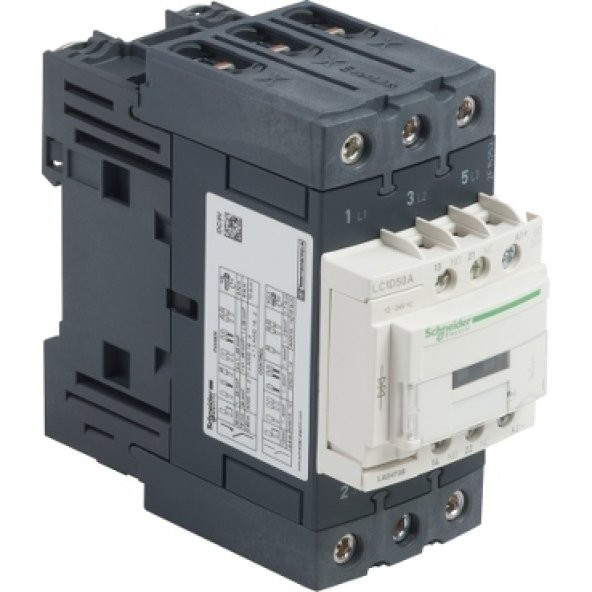Schneıder,Kontaktor 22Kw 50A 24Vdc Lc1D50Abd
