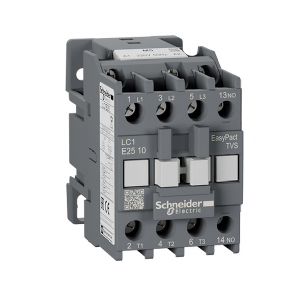 Schneider Lc1E2510M5, Easypact Kontaktör, 25Amper, 11Kw, 220V,1No