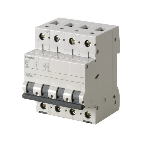 Siemens,6A, 4 Fazlı, N Otomat, 6Ka, C Tipi,5Sl6606-7Ya