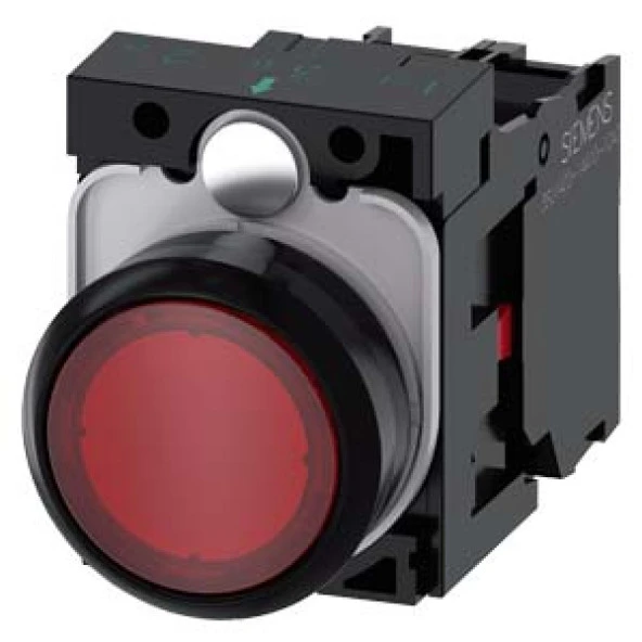 Sıemens,3Su1102-0Ab20-1Ca0 Buton Komp.Işk.Yay Dön.24V Ac/Dc