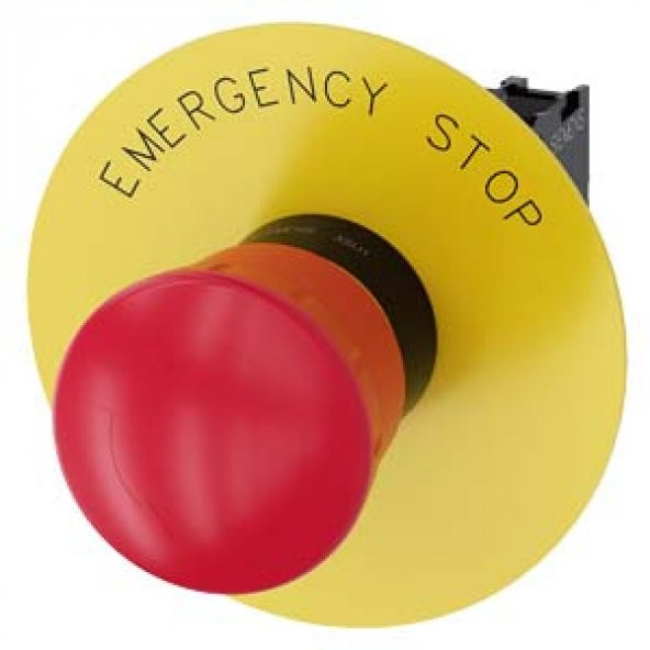 Sıemens,3Su1100-1Hb20-1Cg0 Kmple Acil Stop 40Mm ,Çevir-Kur