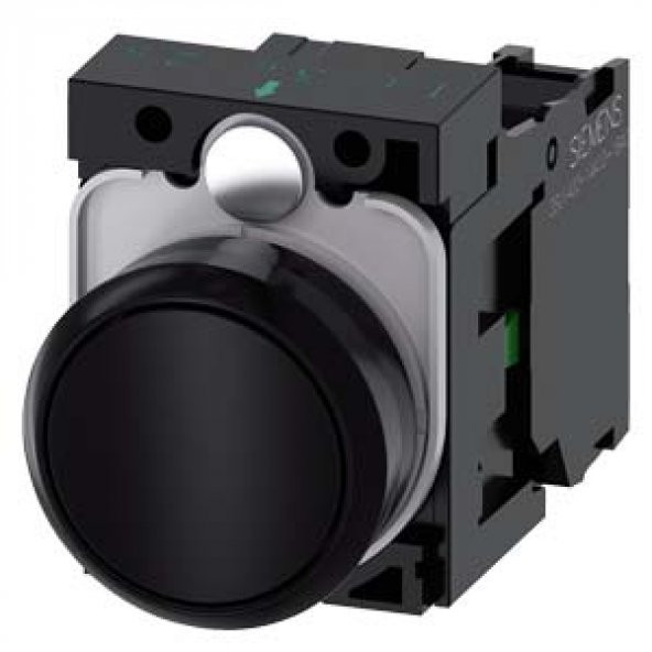 Sıemens,3Su1100-0Ab10-1Ba0 Buton Komple Yay Dönüş 1No Siyah